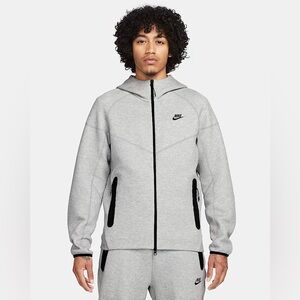 Nike Tech Fleece Windrunner Men's Full-Zip Hoodie Dark Grey Heather FB7921-063